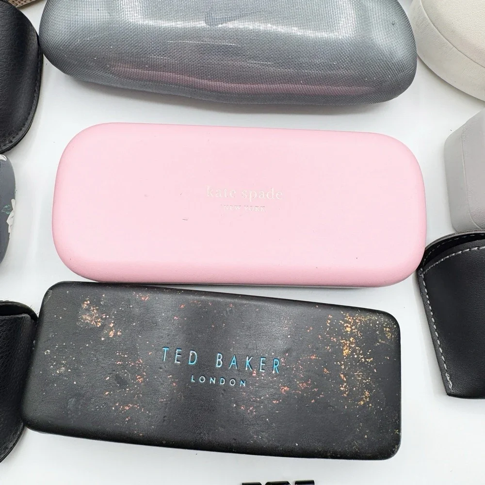 Mixed Lot 22 Designer Eyeglass Cases Ray-Ban Coach Kate Spade Nike Maui Jim